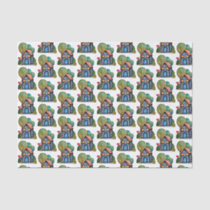 Watercolor Cute Home Sweet Home Art Tissue Paper