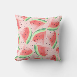 Watercolor Cute Kawaii Watermelon Cushion