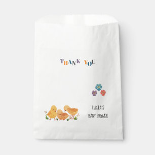 Watercolor Cute Little Chicken Baby Thank You Favour Bag