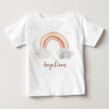 Watercolor cute pastel rainbow name personalised