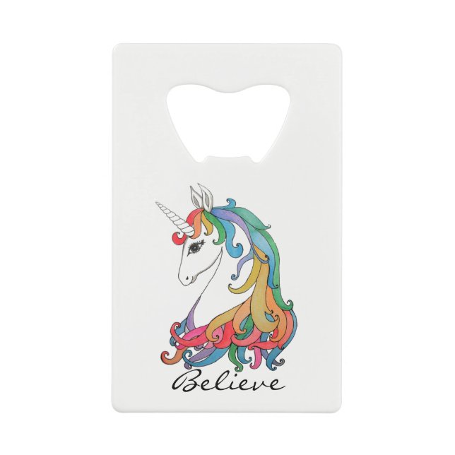 Watercolor cute rainbow unicorn (Front)