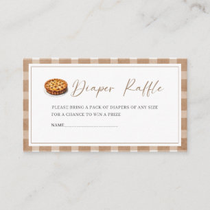    Watercolor Cutie Pie is On The Way baby shower  Enclosure Card