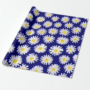 Watercolor Daisies Wrapping Paper