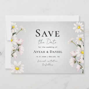 Watercolor Daisy Floral Delicate Spring Botanical  Invitation