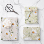 Watercolor Daisy Wildflower Floral Wrapping Paper Sheet<br><div class="desc">Create custom wrapping paper & personalised gift wrap for all occasions. When you give a present wrapped in custom wrapping paper, it is sure to put a smile on everyone's face! Add your custom wording to this design by using the "Edit this design template" boxes on the right hand side...</div>