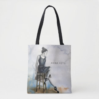 Watercolor Dancer Tote ballet ballerina