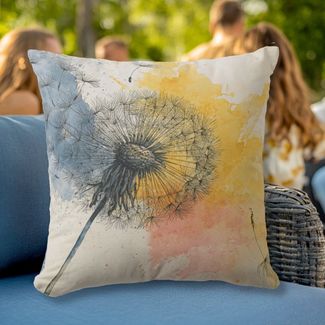 Watercolor Dandelion Cushion (Creator Uploaded)