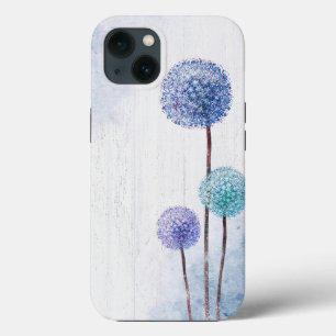 Watercolor Dandelions On Wood iPhone 13 Case