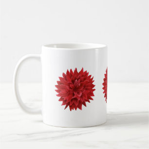 Watercolor Dark Red Flower Coffee Mug