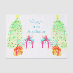 Watercolor Decorative Packaging Tissue Paper