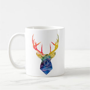 Watercolor deer coffee mug