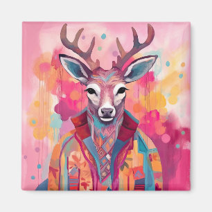 Watercolor Deer Magnet