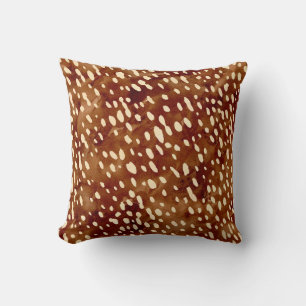 Watercolor Deer Print Cushion