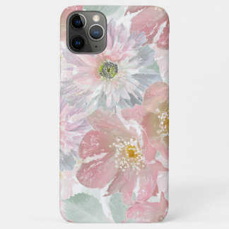 Watercolor delicate flowers. iPhone 11 pro max case