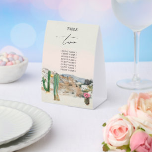 Watercolor Desert Cactus Boho Wedding