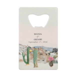 Watercolor Desert Cactus Boho Wedding Favor