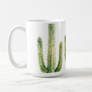 Watercolor Desert Cactus Garden Coffee Mug