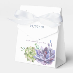 Watercolor Desert Cactus Succulents Wedding Favour Box