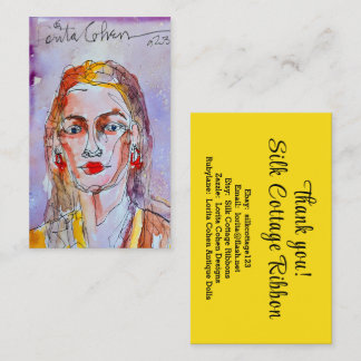 Watercolor Design Business Cards Modern