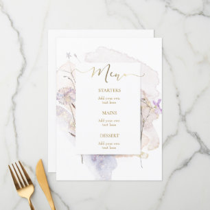 watercolor design Menu