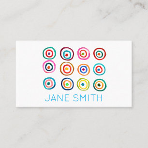 Watercolor design modern stylish creative industry business card