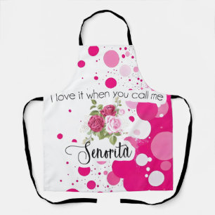 watercolor design, paint splatter apron