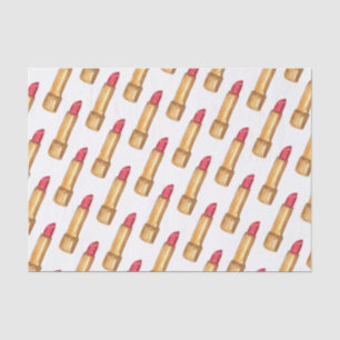 Watercolor Designer Red Lipstick Tissue Paper