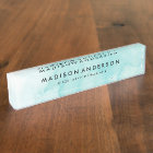 Watercolor Desk Name Plate