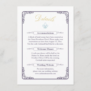 Watercolor Destination: New Orleans Details Enclosure Card