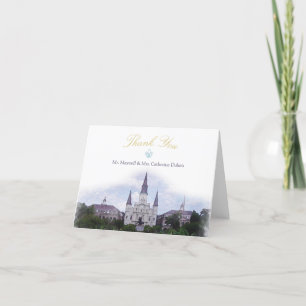 Watercolor Destination: New Orleans Thank You Card