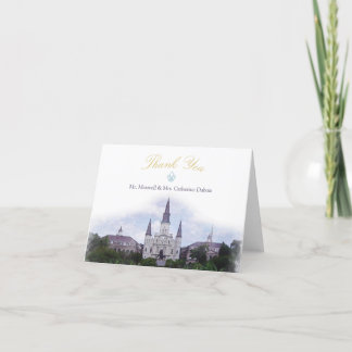 Watercolor Destination: New Orleans Thank You Card
