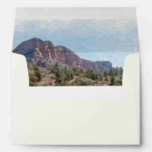 Watercolor Destination: Romantic Desert Envelope