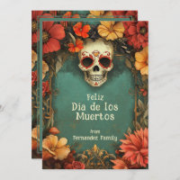 💀🎉 Watercolor Día de Muertos greeting card
