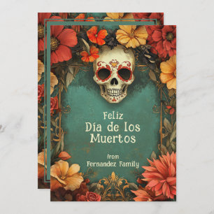 💀🎉 Watercolor Día de Muertos greeting card