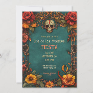 💀🎉 Watercolor Día de Muertos Party Invitation