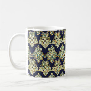 watercolor digital background pattern on textures  coffee mug