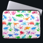 Watercolor Dinosaur Alphabet Colourful Dino Kids Laptop Sleeve<br><div class="desc">Watercolor Dinosaur Alphabet Colourful Dino Kids Pattern. Dinosaur for each letter of the alphabet in a colourful watercolor silhouette.</div>