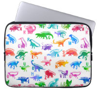 Watercolor Dinosaur Alphabet Colourful Dino Kids