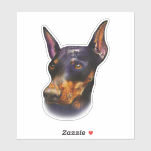 Watercolor Doberman Pinscher