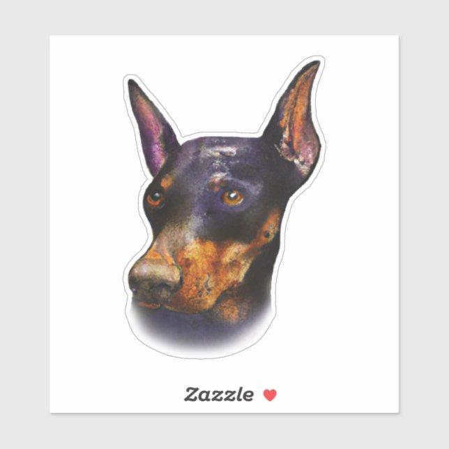 Watercolor Doberman Pinscher (Sheet)