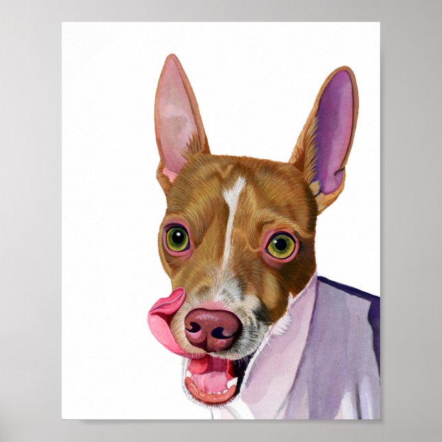 Watercolor Dog Artwork Print (Front)