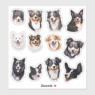 Watercolor Dog Scrapbook Stationery