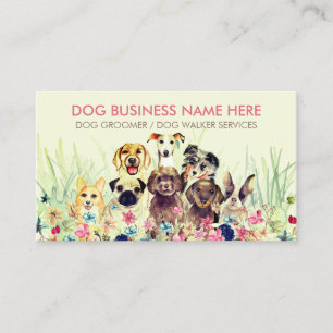 Watercolor Dogs Business Card