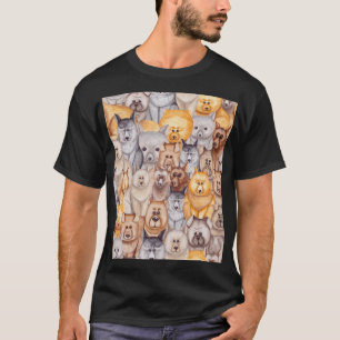 Watercolor Dogs: Whimsical Seamless Fun T-Shirt