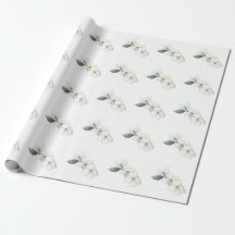 Watercolor Dogwood Blooms Gift Wrapping Paper