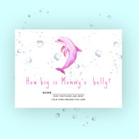 Watercolor dolphin - how big is mummy's belly