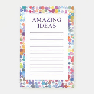 Watercolor Dots Amazing Ideas Post-it Notes