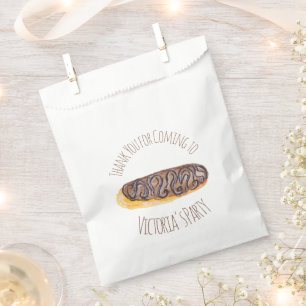 Watercolor Doughnut Chocolate Hand Drawn Eclair Favour Bag