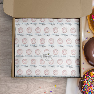 Watercolor Doughnut Sweet Small Business Tissue Paper