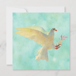 Watercolor Dove Card